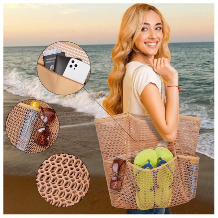 Practical Mesh Beach Bag Bowlift