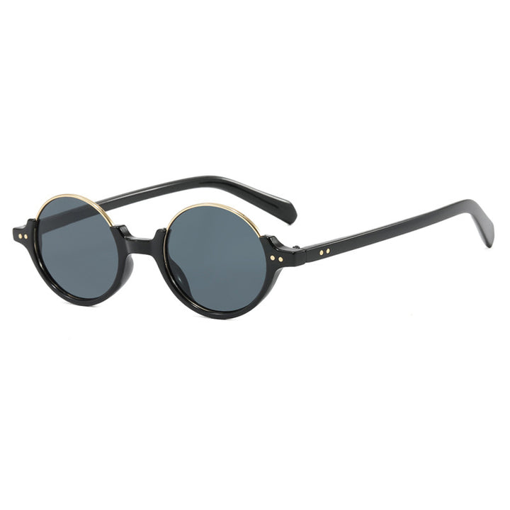 Women's round sunglasses with elegant plastic frame Bowlift