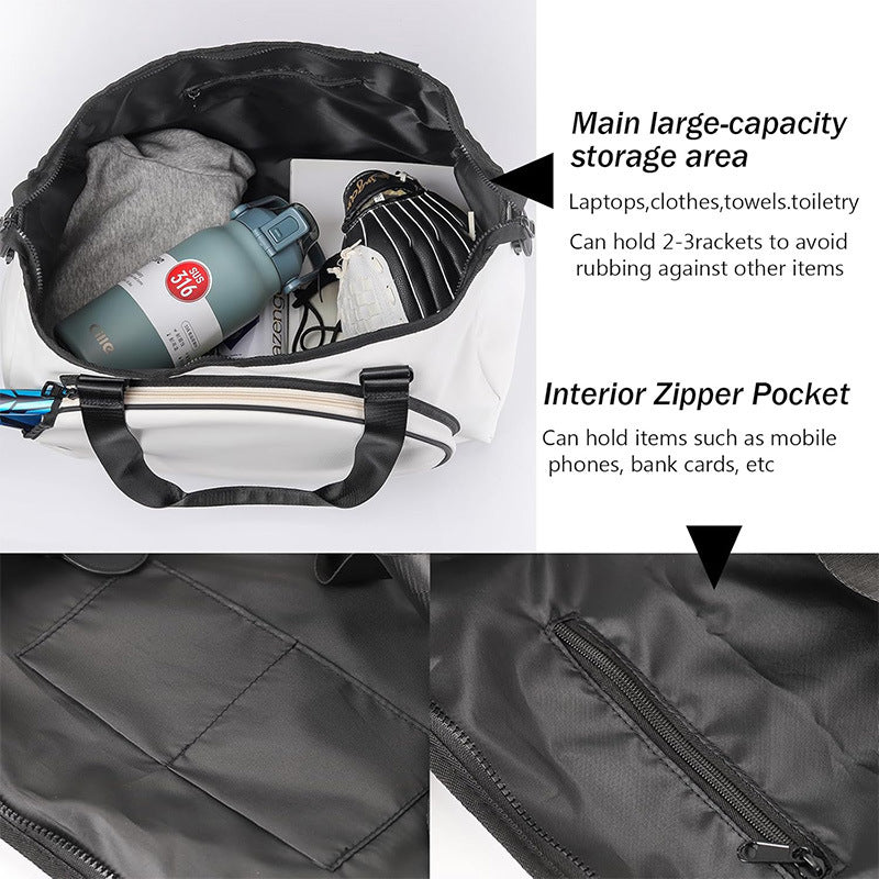 Practical sports bag with innovative compartment system Bowlift