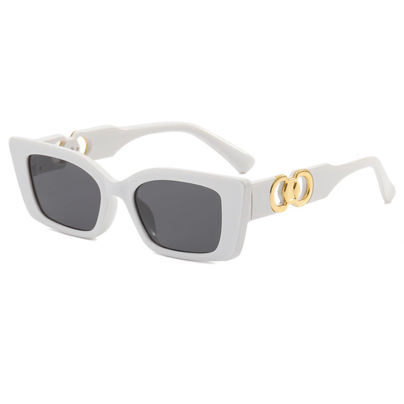 Women's Rectangular Designer Sunglasses with Luxurious Accents Bowlift