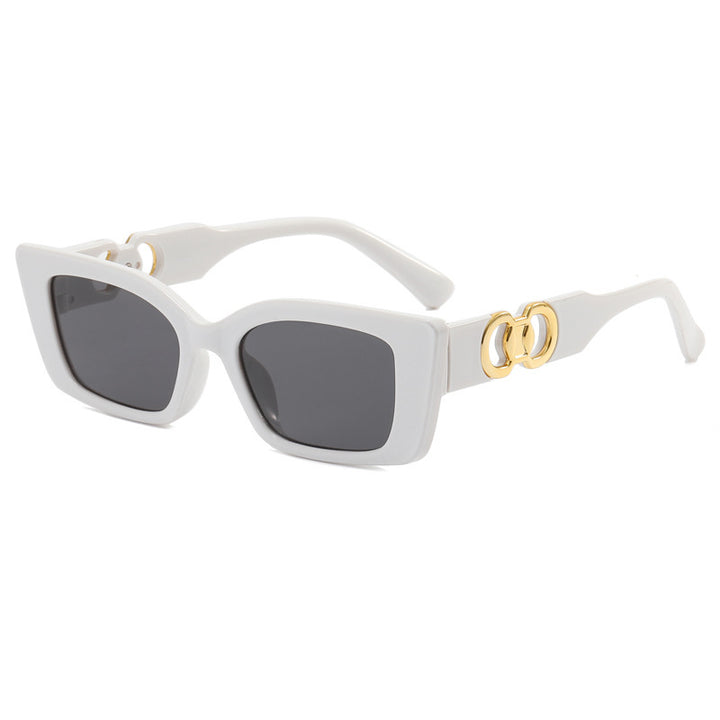 Women's Rectangular Designer Sunglasses with Luxurious Accents Bowlift