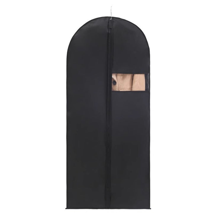 Long Travel Garment Bag for Suits and Coats with Clear Viewing Window and Full-Length Zipper Bowlift