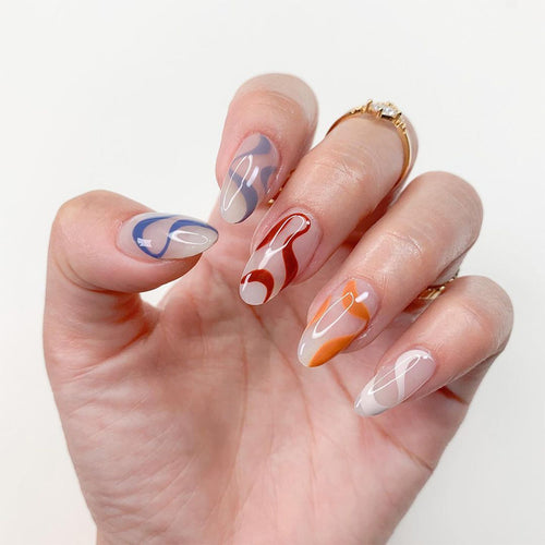 Artistic Nail Art with Abstract Designs Bowlift