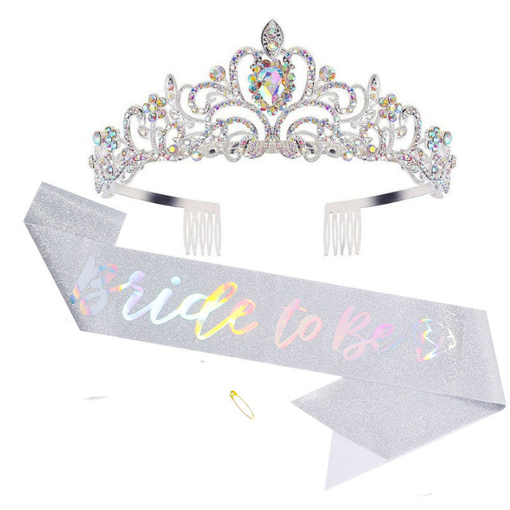 Ladies Crystal Embellished Bridal Tiara Bowlift
