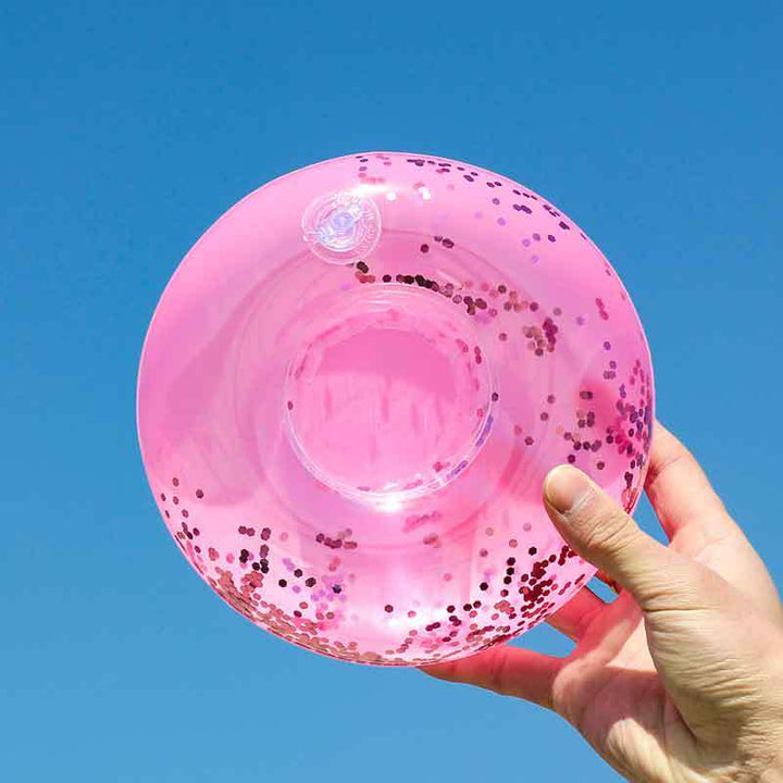 Ladies Inflatable Swimming Ring with Floral Design Bowlift