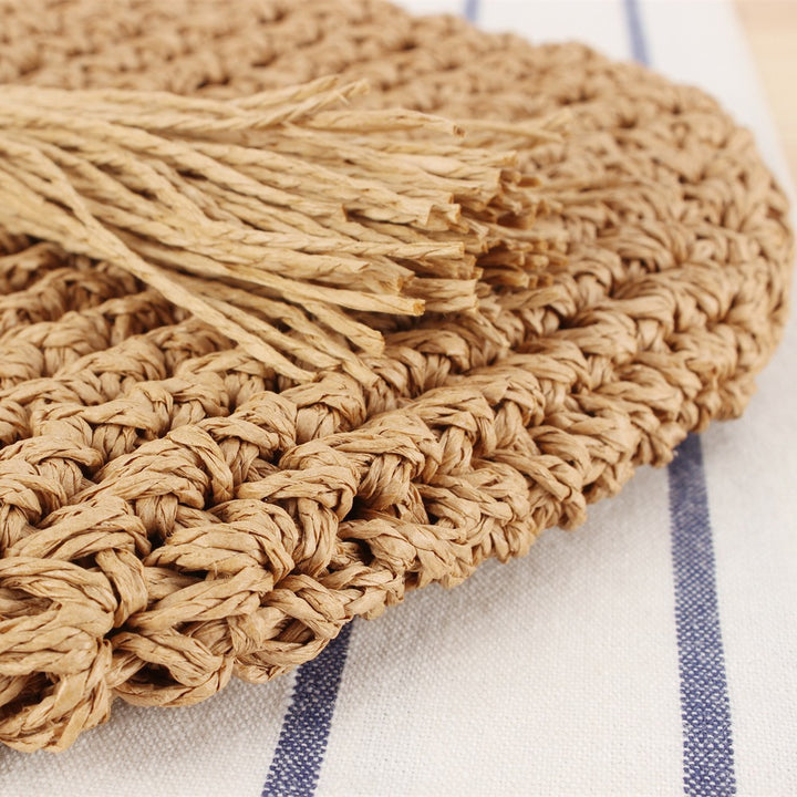 Shoulder bag with Hand-knotted Macramé and Fringes Bowlift