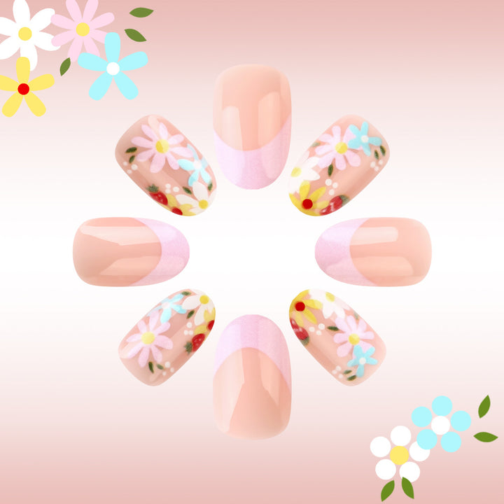 Floral Design Gel Nail Art Set Bowlift
