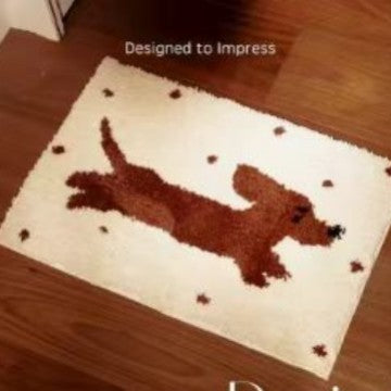 Playful Dog-Themed Floor Mat