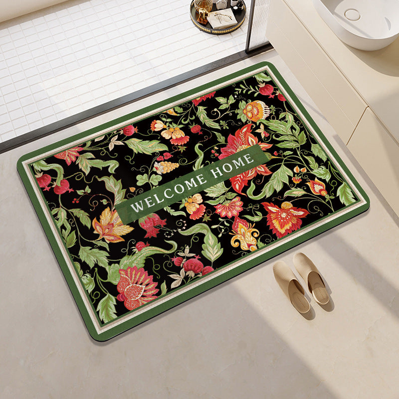 Fun Citrus-Themed Bath Mat Bowlift