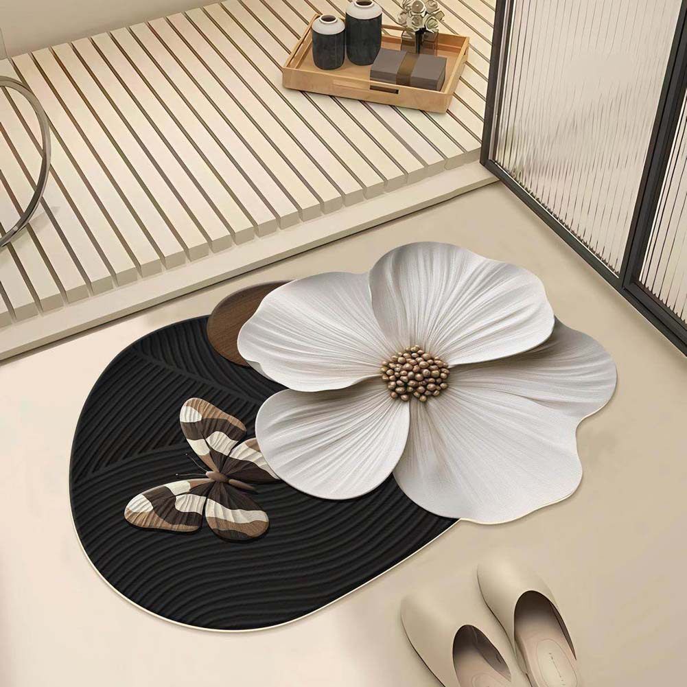 Decorative Floral Shaped Area Mat