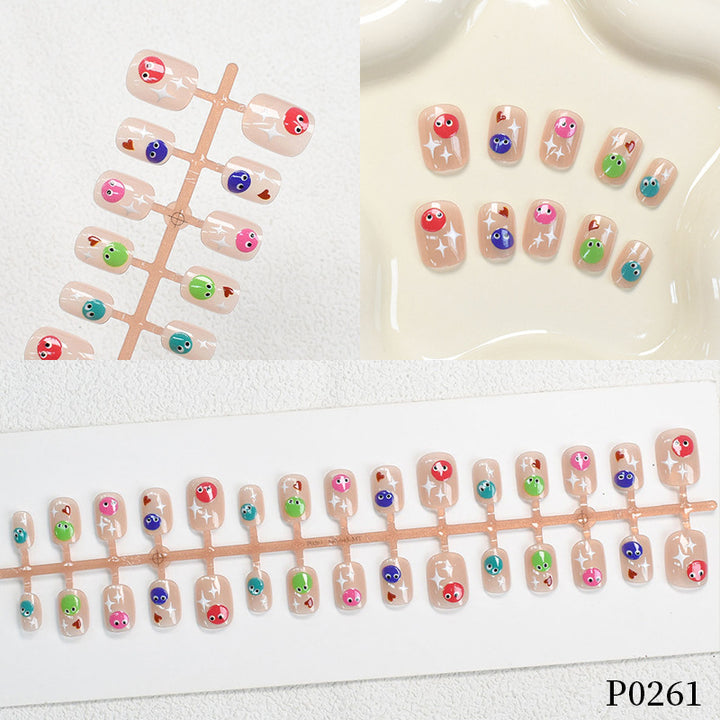 Playful Cartoon Fish Design Press-On Nail Set Bowlift
