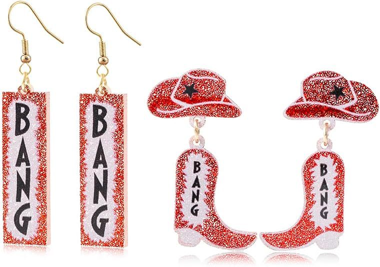 Quirky Word-Inspired Dangle Earrings Bowlift