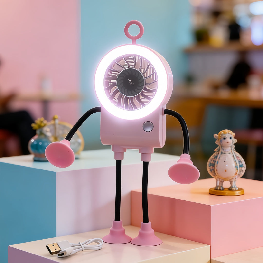 Unisex Creative Fan with integrated LED lighting Bowlift