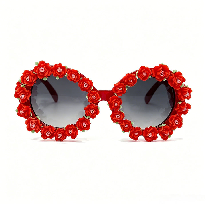 Women's sunglasses with floral design and unique frame accents Bowlift