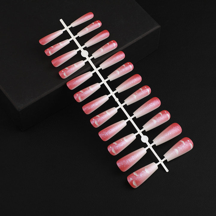 Stylish rose pattern artificial nails Bowlift