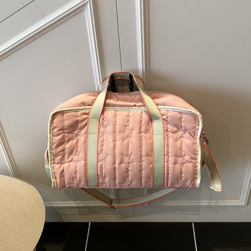 Stylish Quilted Duffel Bag Bowlift