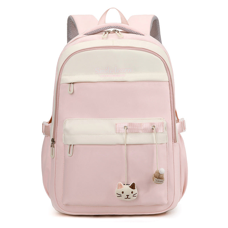 Cute Cat-Themed School Backpack