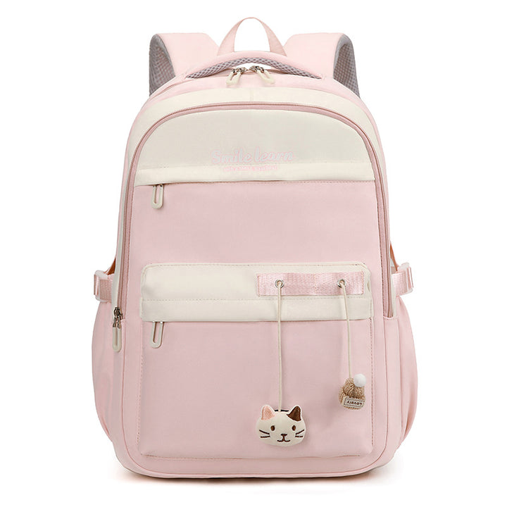Cute Cat-Themed School Backpack