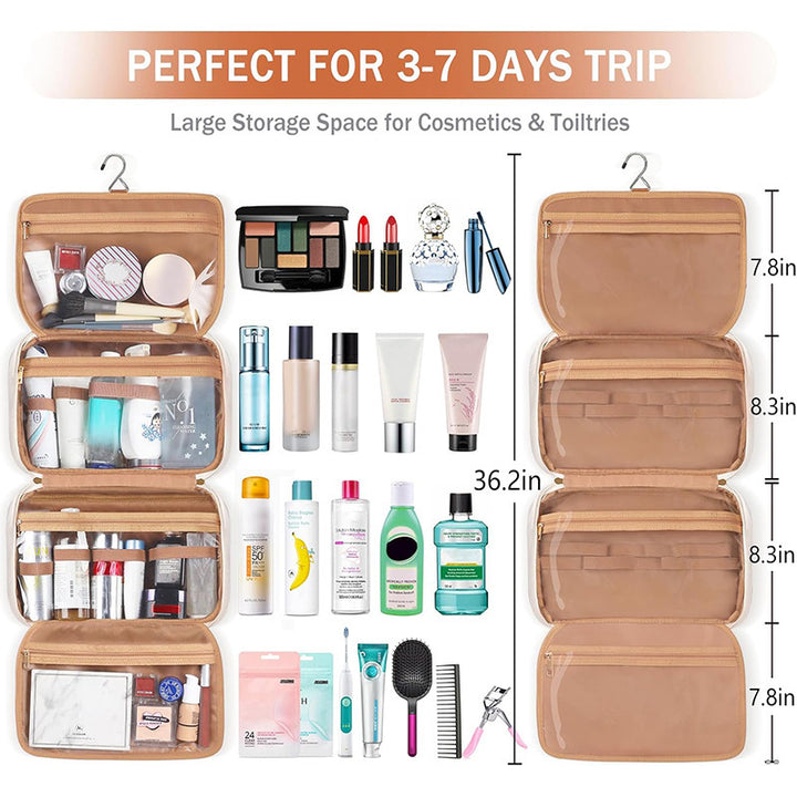 Cosmetic Organizer Bag with Removable Compartments Bowlift