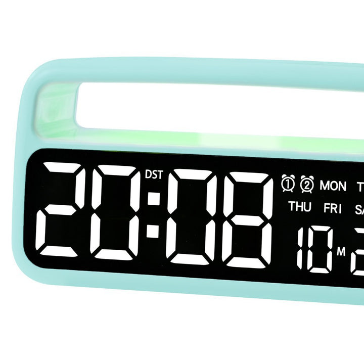 Digital alarm clock with clear LED display and modern features Bowlift