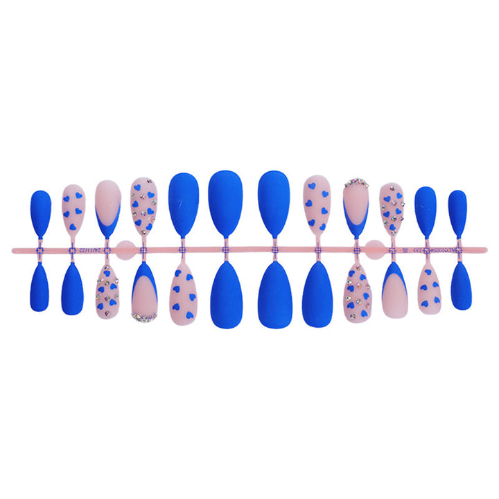 Nail art set with heart design and glitter accents Bowlift