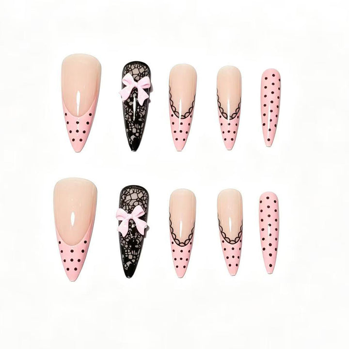 Chic Elegant Press-On Nail Tips Bowlift