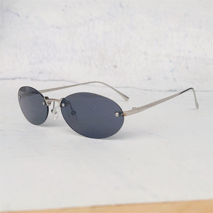 Minimalist Oval Frame Glasses Bowlift