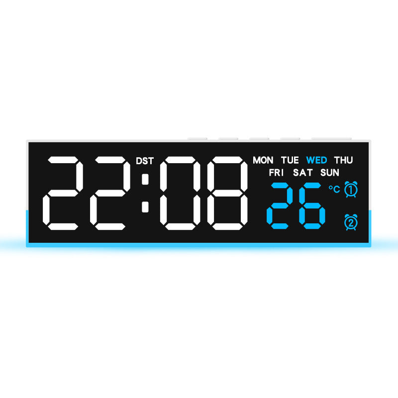 Alarm clock with digital display and temperature display Bowlift