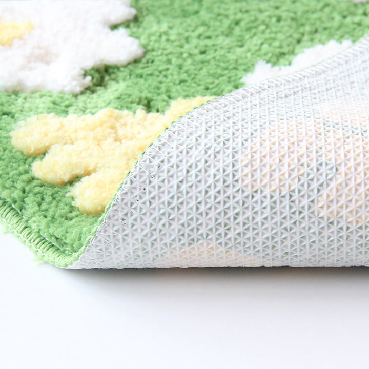 Floral Design Bath Mat Bowlift