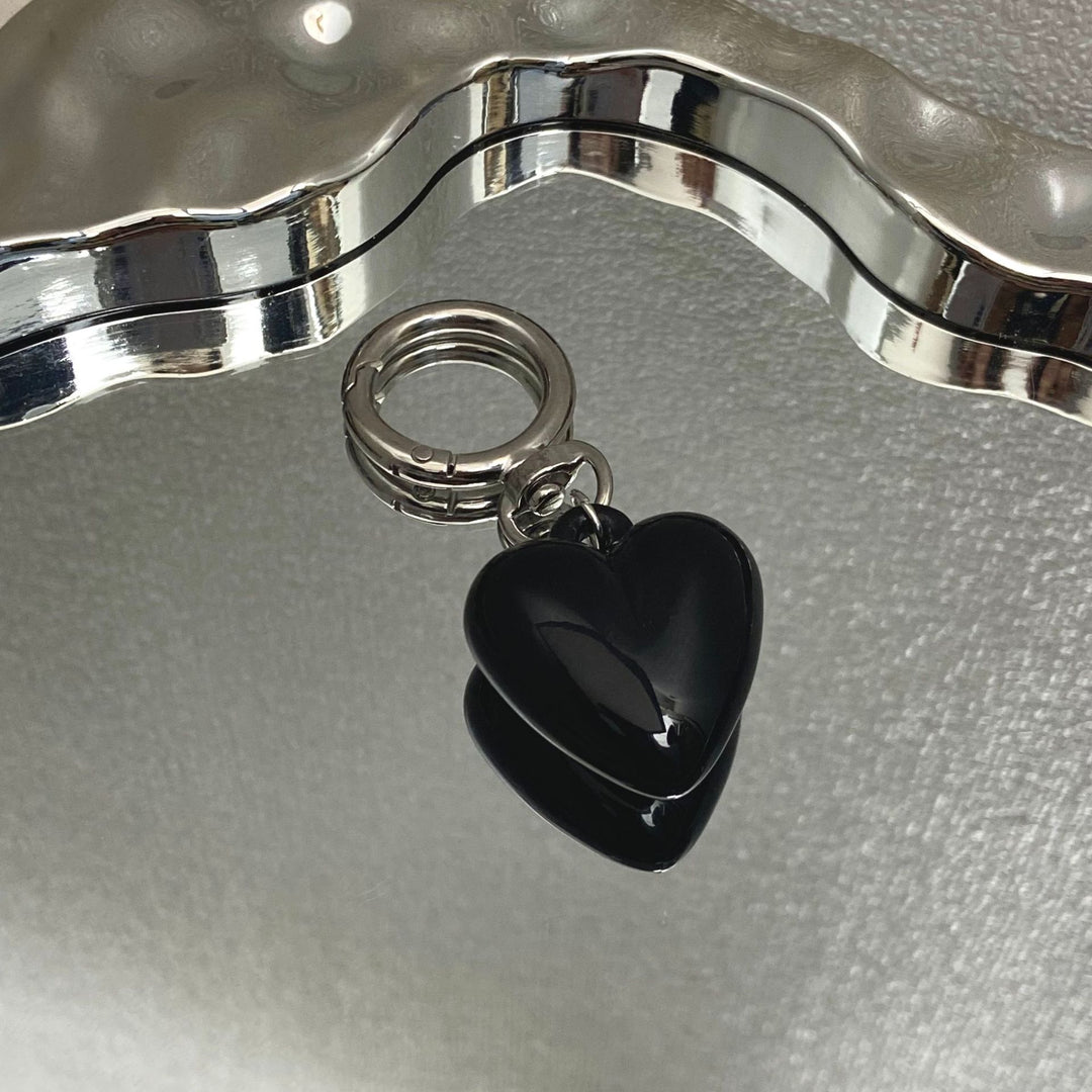 Heart-Shaped Charm Keychain Bowlift
