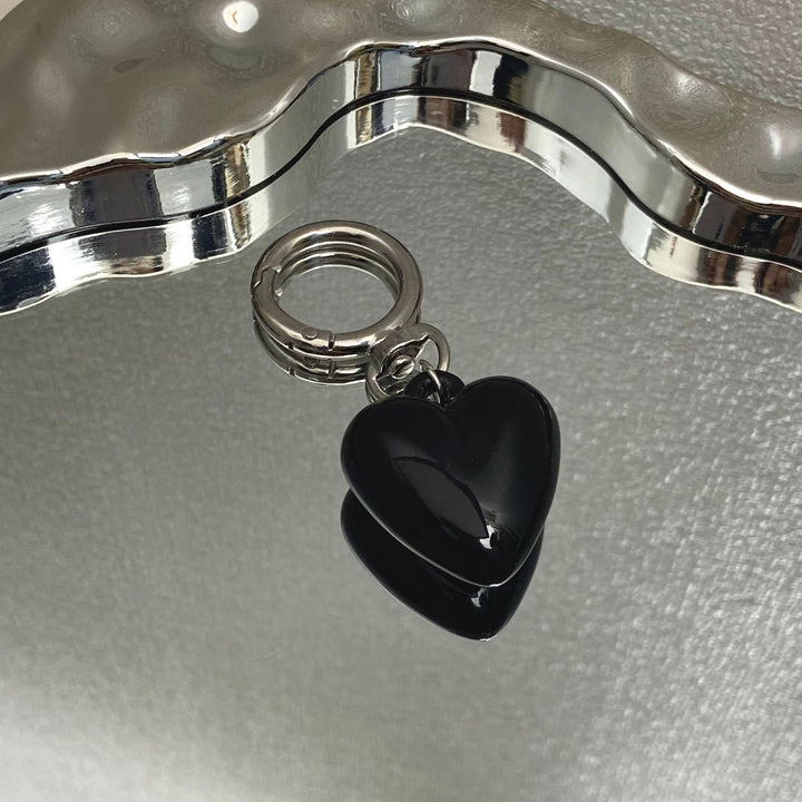 Heart-Shaped Charm Keychain Bowlift