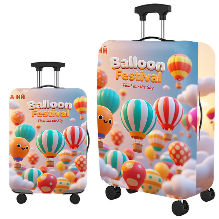 Artistic Cat-Themed Hard Shell Suitcase Bowlift