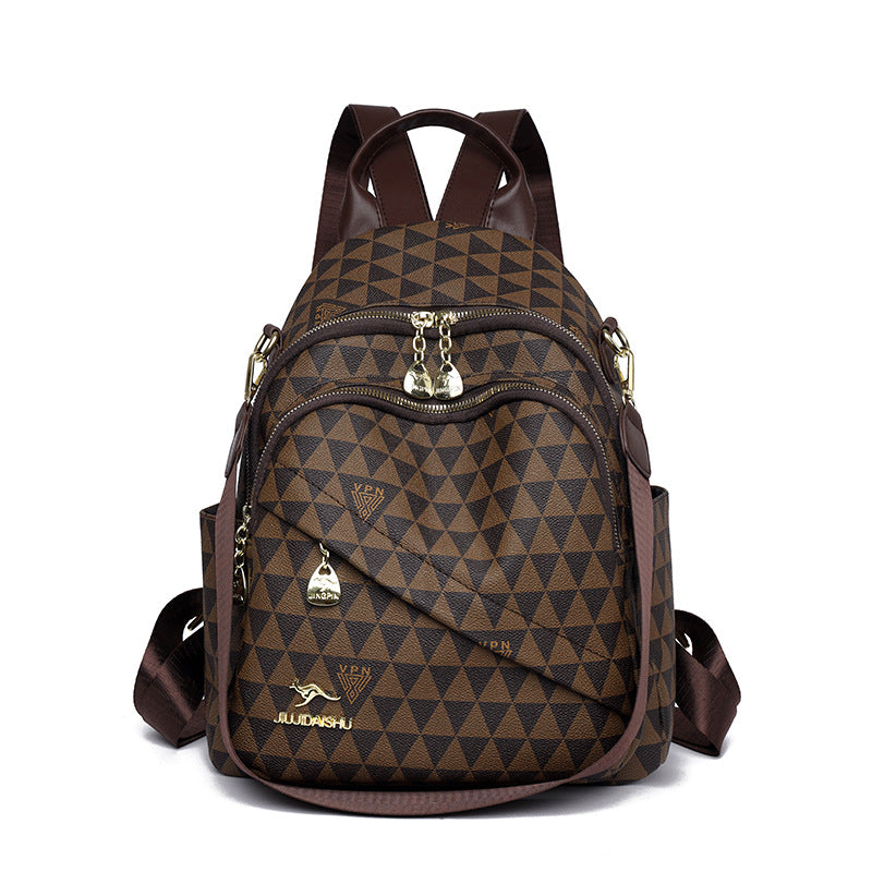 Stylish Geometric Pattern Backpack