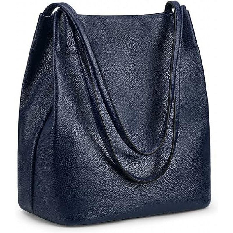 Stylish Leather Hobo Handbag Bowlift