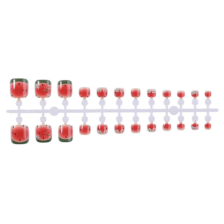 Artistic Fruit Pattern Press-On Nails Bowlift