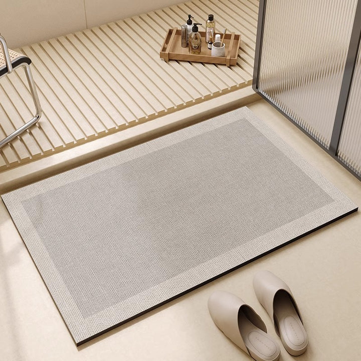 Geometric Design Bath Rug Bowlift