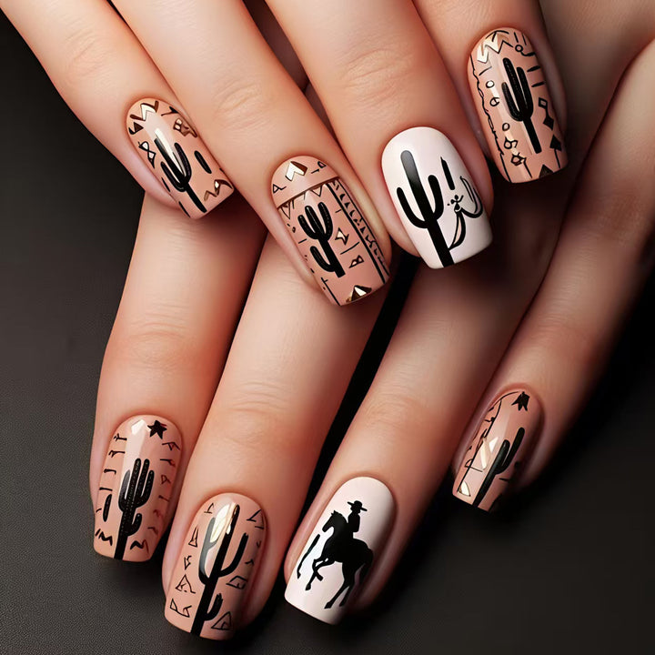 Western-Themed Nail Art Bowlift