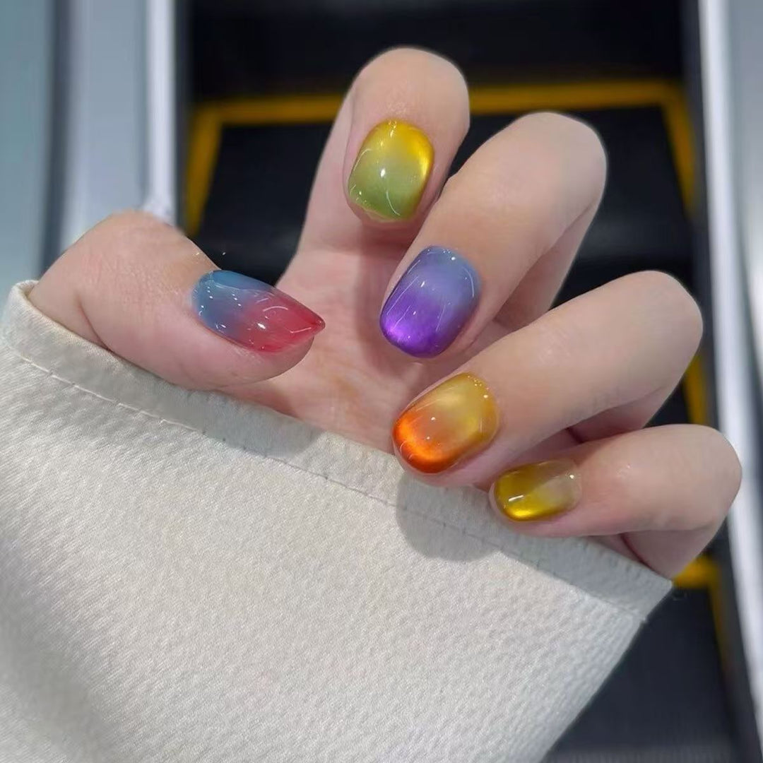Gradient Ombre Press-On Nails Bowlift