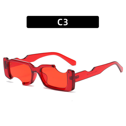 Avant-Garde Futuristic Shield Sunglasses