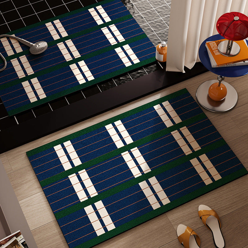 Geometric Pattern Non-Slip Bath Mat