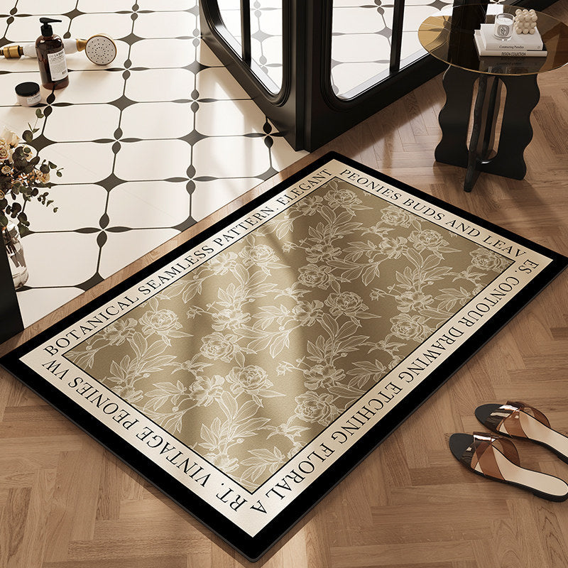 Botanical Design Kitchen Rug Bowlift
