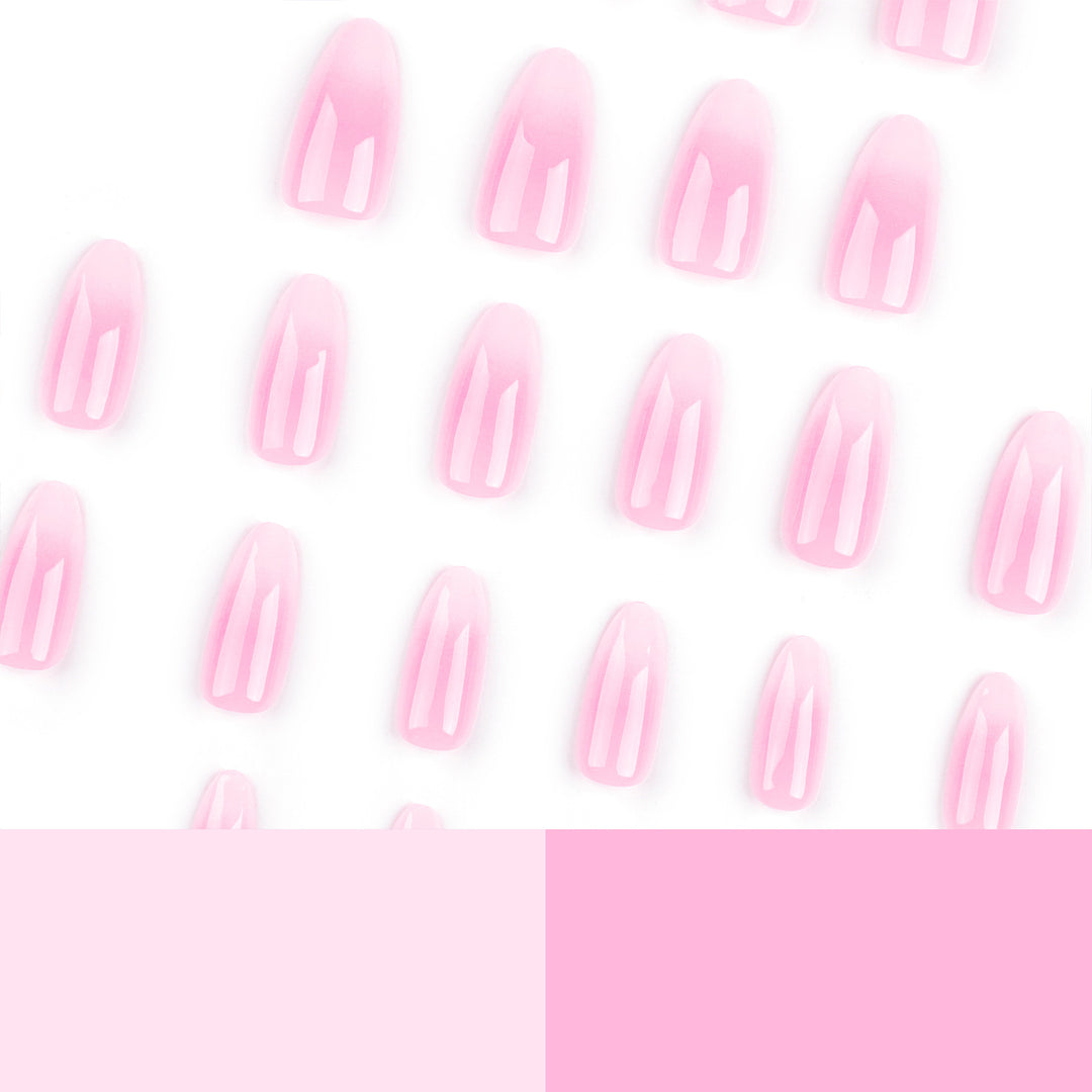 Artful Nail Extensions with Elegant Ombre Effect Bowlift