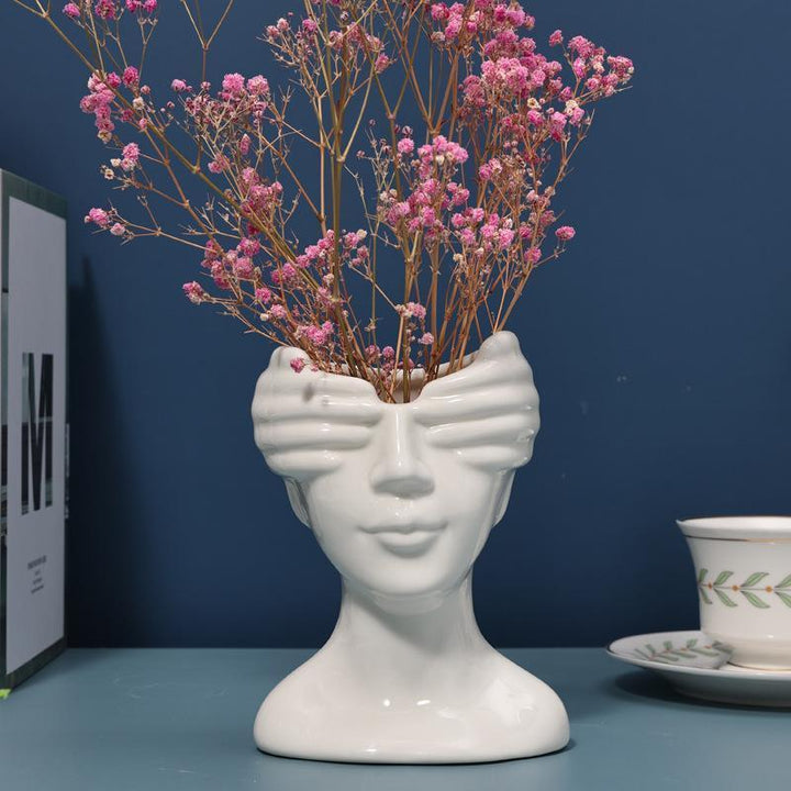 Artistic Hand-Formed Flower Vase