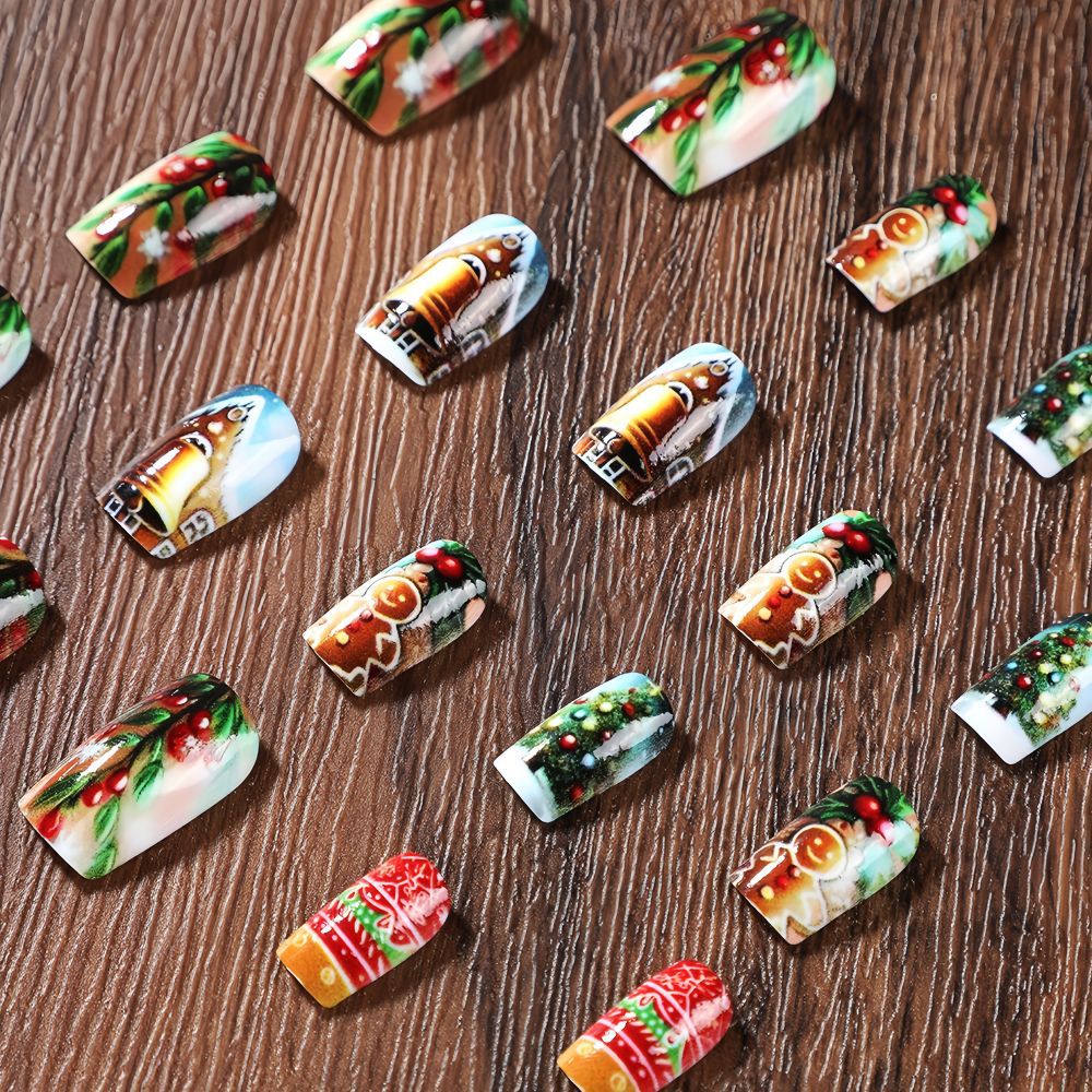 Christmas Art Nails Set Bowlift