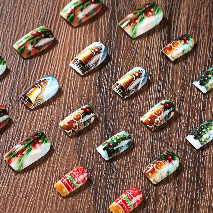 Christmas Art Nails Set Bowlift