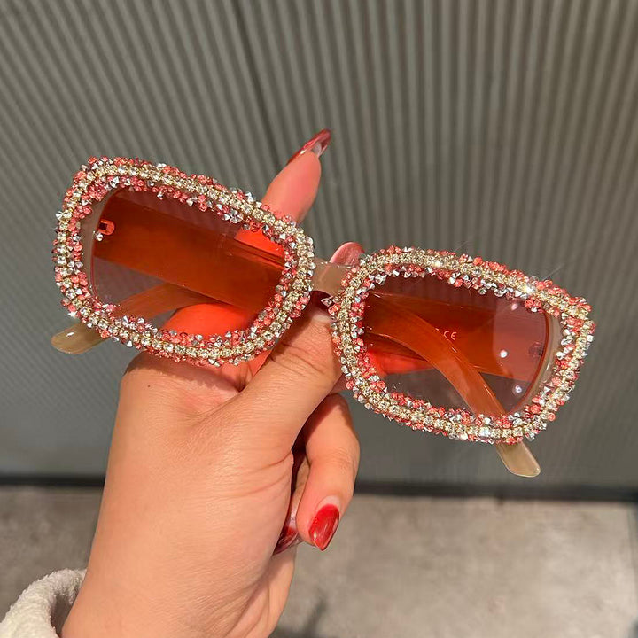 Women's sunglasses with luxurious crystal frame Bowlift