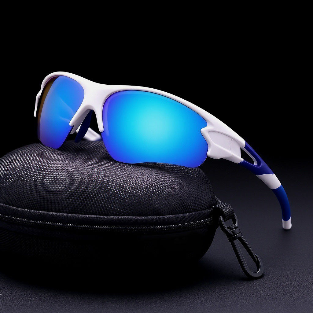 Unisex nan sporty performance-oriented sunglasses with polarized quick-change lens technology Bowlift