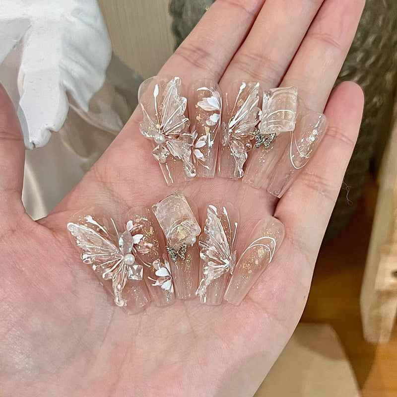 Natural Almond-Shaped Press-On Nails Bowlift