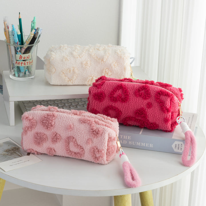 Plush Textured Pencil Case Bowlift
