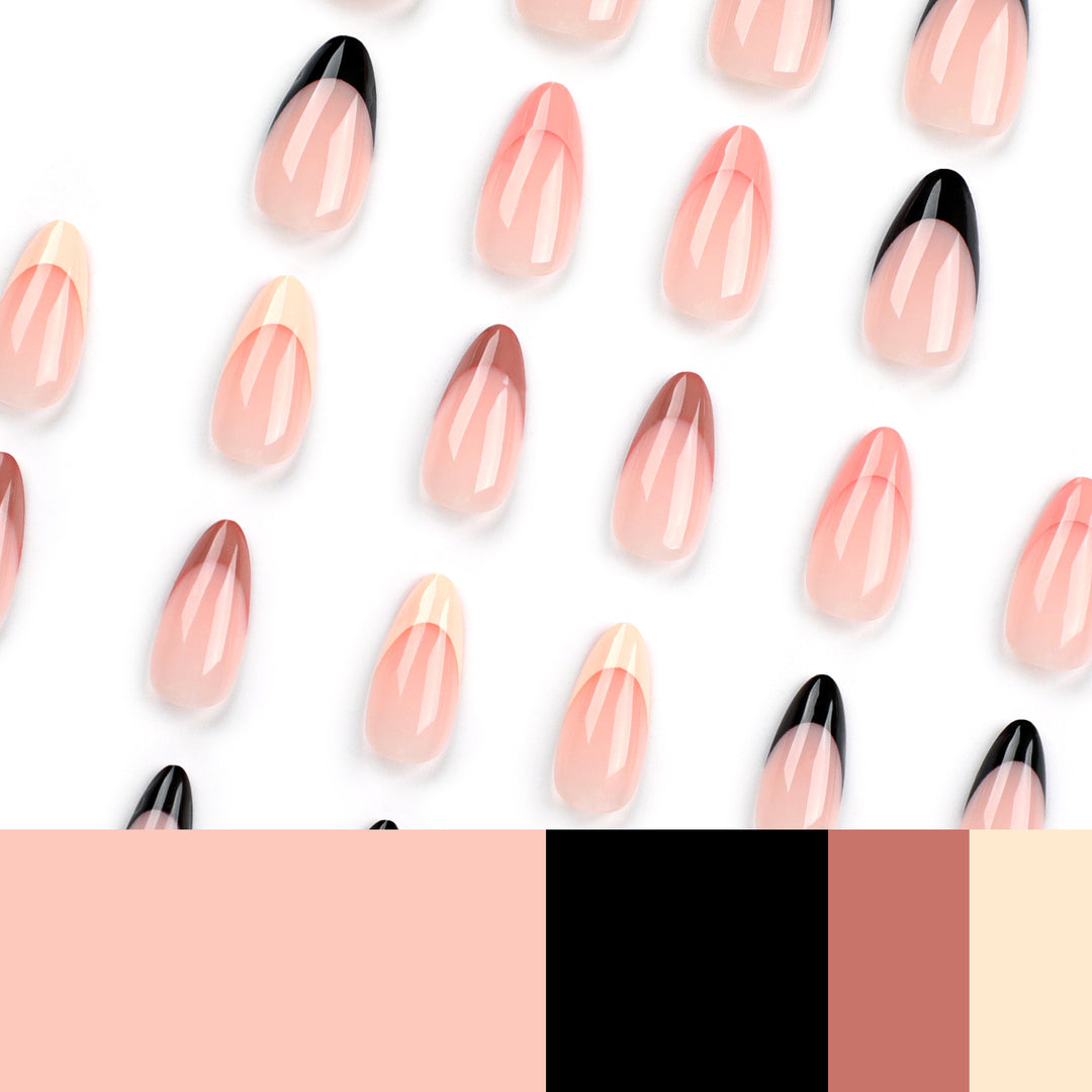 Trendy Nail Extensions with Elegant Gradient Bowlift